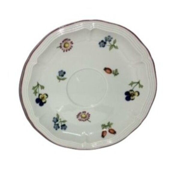 Villeroy & Boch Petite Fleur Vitro-Porcelain Saucer Floral Pattern Dishwasher & - Picture 1 of 2